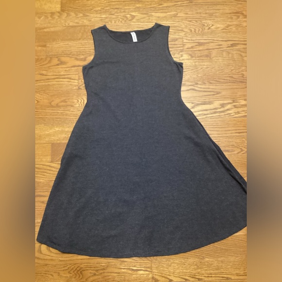 Zenana sleeveless tank dress. Charcoal gray. Size Small - Picture 6 of 10